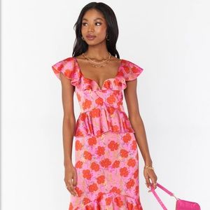 Reese Ruffle Dress // Floral